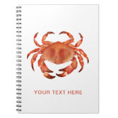 Crabs Seaside Coastal Nautical Notitieboek (Voorkant)