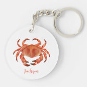 Crabs Seaside Coastal Nautical Sleutelhanger (Achterkant)