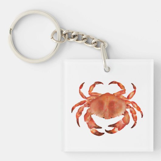 Crabs Seaside Coastal Nautical Sleutelhanger (voorkant)