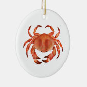 Crabs Seaside Coastal Personalized Keramisch Ornament (Rechts)