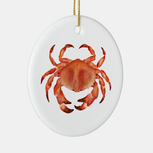 Crabs Seaside Coastal Personalized Keramisch Ornament (Rechts)