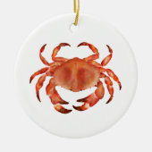 Crabs Seaside Coastal Personalized Keramisch Ornament (Voorkant)
