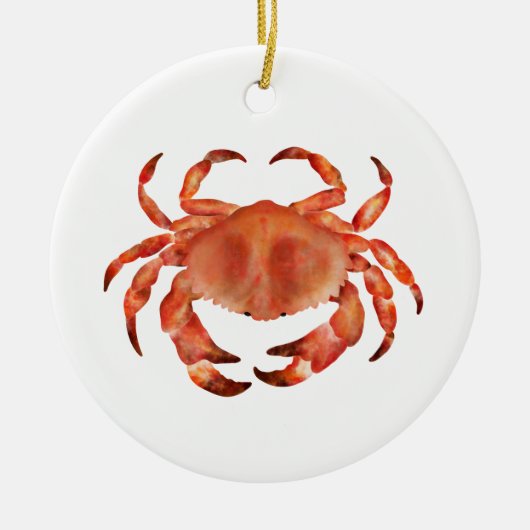 Crabs Seaside Coastal Personalized Keramisch Ornament (Voorkant)