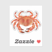 Crabs Seaside Nautifcal Coastal Sticker (Vel)