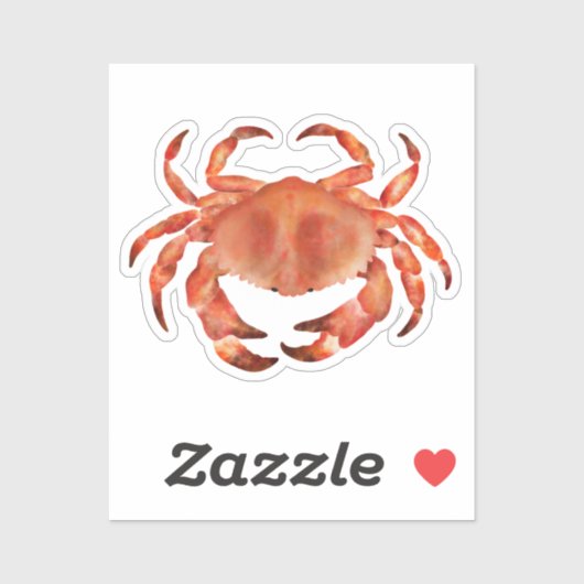 Crabs Seaside Nautifcal Coastal Sticker (Vel)