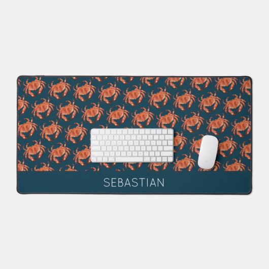 Crabs Seaside Pattern Bureaumat (Keyboard & Muis)