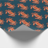 Crabs Seaside Pattern Cadeaupapier (Hoek)