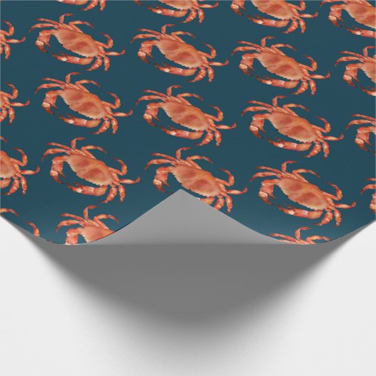 Crabs Seaside Pattern Cadeaupapier (Hoek)