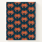 Crabs Seaside Pattern Notitieboek (Achterkant)