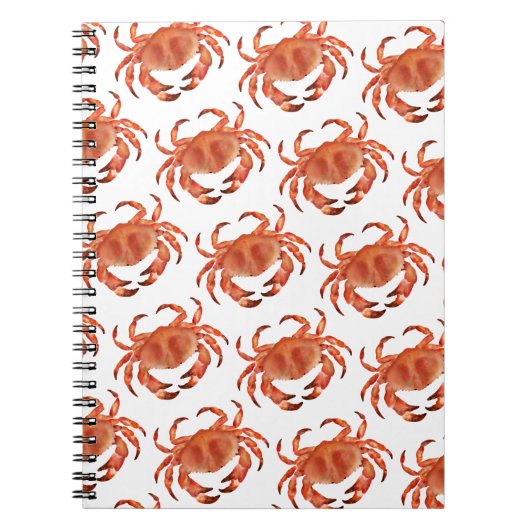Crabs Seaside Pattern Notitieboek (Voorkant)