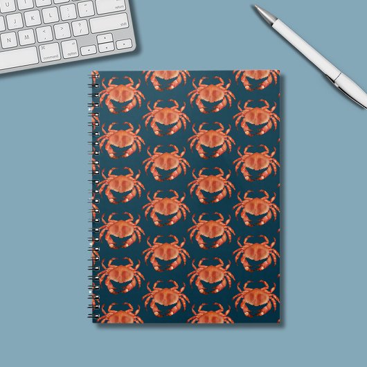 Crabs Seaside Pattern Notitieboek