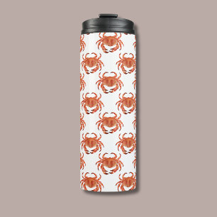 Crabs Seaside Pattern Thermosbeker
