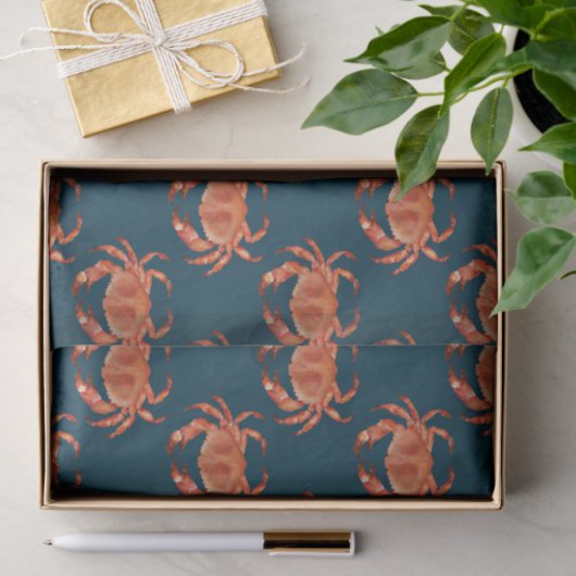 Crabs Seaside Pattern Tissuepapier (Geschenk)