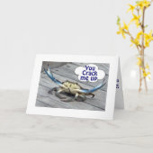 CRABS ZEGT DAT JE ME OP DE 50ste BIRTHDAY HUMOR KR Kaart (Gele Bloem)