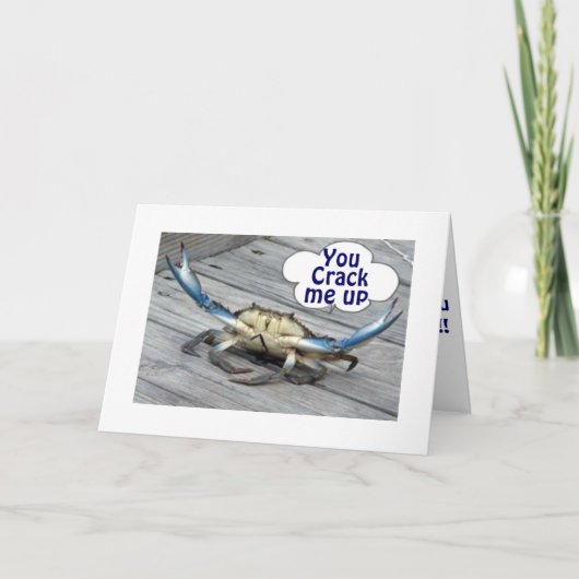 CRABS ZEGT DAT JE ME OP DE 50ste BIRTHDAY HUMOR KR Kaart (Voorkant)