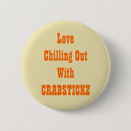 Crabstickz Fan Page Ronde Button 5,7 Cm (Voorkant)