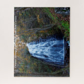 Crabtree Falls North Carolina.Kerstgroeten Legpuzzel (Verticaal)