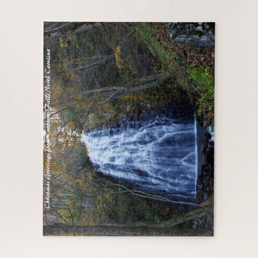 Crabtree Herfsten North Carolina. Kerstgroeten Legpuzzel (Verticaal)