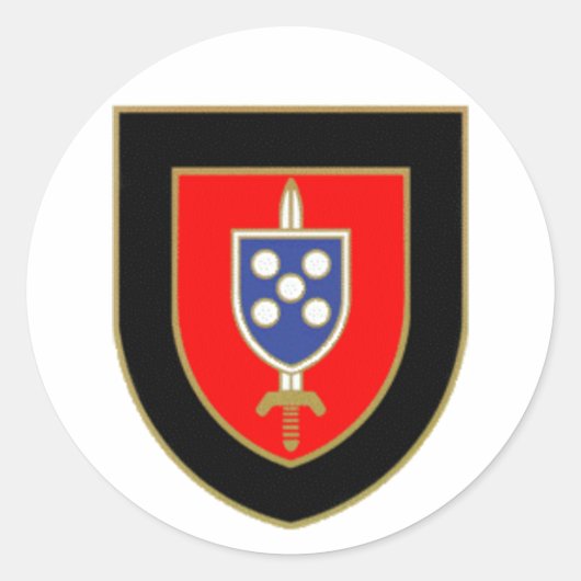 Crachá Comandos Portugal Ronde Sticker (Voorkant)