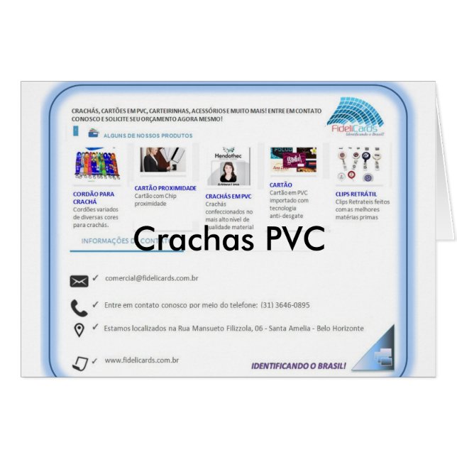 Cracha em PVC (Voorkant Horizontaal)