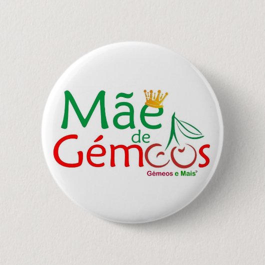 Crachá Mãe de Gémeos Ronde Button 5,7 Cm (Voorkant)