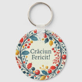 Cracium fericit - Roemeens - driekleurige vlag - w Sleutelhanger (Voorkant)