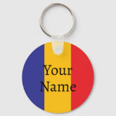 Cracium fericit - Roemeens - driekleurige vlag - w Sleutelhanger (Achterkant)