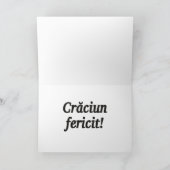 Crăciun fericit! Vrolijk kerstfeest in het Roemeen Feestdagen Kaart (Binnen)