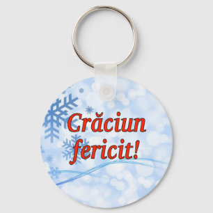Crăciun fericit! Vrolijk kerstfeest in het Roemeen Sleutelhanger