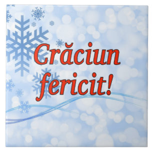 Crăciun fericit! Vrolijk kerstfeest in het Roemeen Tegeltje