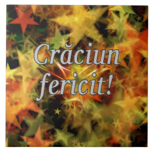 Crăciun fericit! Vrolijk kerstfeest in het Roemeen Tegeltje