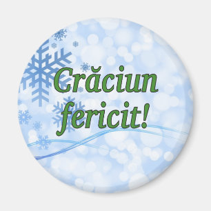 Crăciun fericit! Vrolijk kerstfeest in Roemeense g Magneet