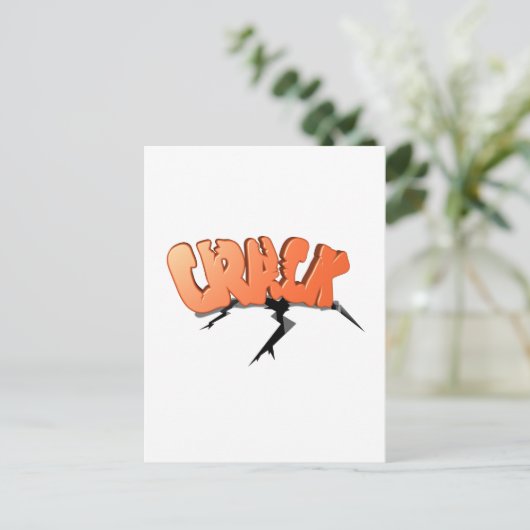 Crack Briefkaart (Staand voorkant)