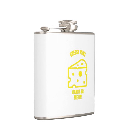 Crack cheesy punts grappige kaasgrappen heupfles (Rechts)