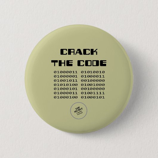 Crack Code AH2009 Ronde Button 5,7 Cm (Voorkant)