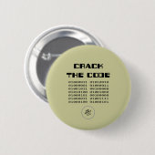 Crack Code AH2009 Ronde Button 5,7 Cm (Voorkant /achterkant)