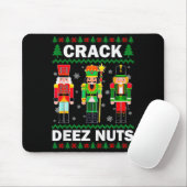 Crack Deez Nuts Funny Christmas  Muismat (Met muis)