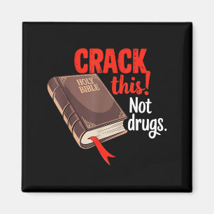 Crack Dit Niet Drugs Heilige Bijbel Christelijke G Magneet