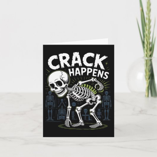 Crack Gebeurt Grappige Osteopaat Wervelkolom Hallo Kaart (Voorkant)