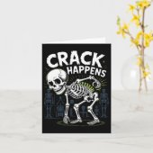 Crack Gebeurt Grappige Osteopaat Wervelkolom Hallo Kaart (Gele Bloem)