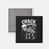 Crack gebeurt grappige osteopaat wervelkolom Hallo Magneet (Voorkant / Achterkant)