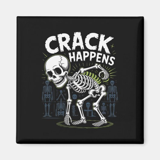 Crack gebeurt grappige osteopaat wervelkolom Hallo Magneet (Voorkant)