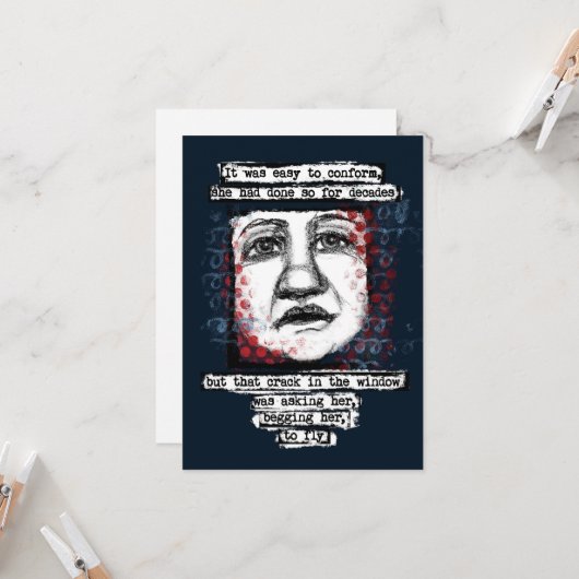 Crack in de Wenskaarten van het venster Kaart (Voorkant / Achterkant in situ)