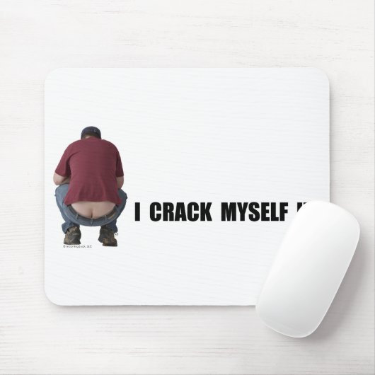 Crack Myself-Up Mousepad Muismat (Met muis)