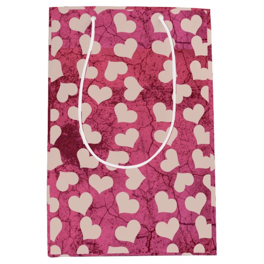 Crack-ontwerpcadeau voor hart medium cadeauzakje (Voorkant)