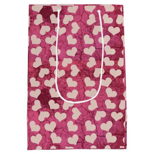 Crack-ontwerpcadeau voor hart medium cadeauzakje (Achterkant)