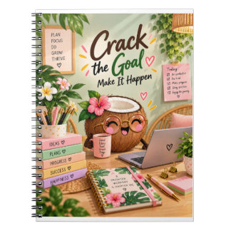Crack the Goal Motivatie Notebook Notitieboek