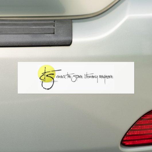 Crack the Spine Literary Magazine Bumpersticker (Op auto)