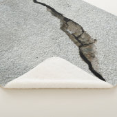 Crack wall concrete texture stone sherpa deken (3/4)