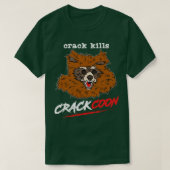 Crackcoon Crack doodt Fan Art T-shirt (Design voorkant)